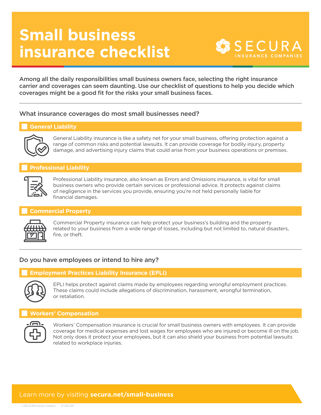 Small Business Insurance Checklist